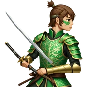 Emerald Samurai sticker