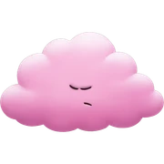 pink cloud sticker