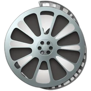movie reel sticker