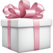 Light pink Christmas gifts under a white Christmas tree  sticker