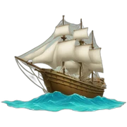 ocean ship sticker