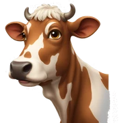 Cow sticker