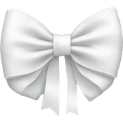 White bow sticker