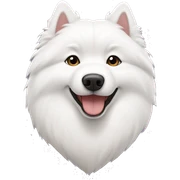 samoyed heart sticker
