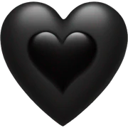 black heart sticker