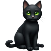 black cat  sticker