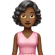Girl with pink dress sticker