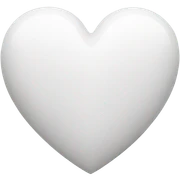 White heart sticker