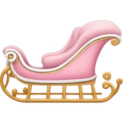 light pink sleigh sticker