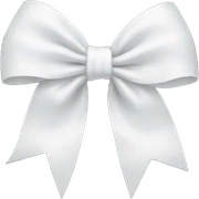 white bow sticker