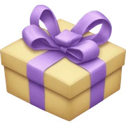 Lilac present sticker