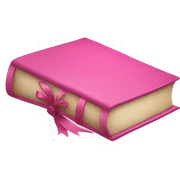 pink book sticker