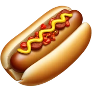 Hot dog with chili sticker