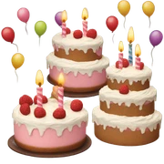 Happy Birthday cake sticker