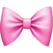 Pink bow sticker
