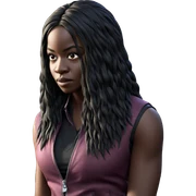 dark beauty in a vest sticker