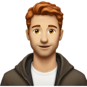 Brunette man Kissing Redhead  sticker