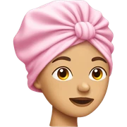 Light pink shower cap sticker
