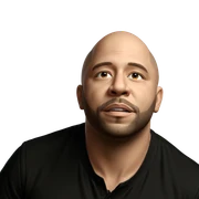 bald man with beard sticker