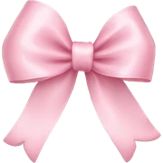 light pink ribbon bow sticker