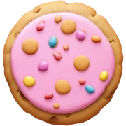 pink cookie sticker