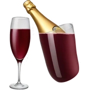burgundy champagne sticker