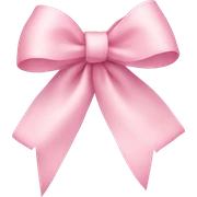 light pink ribbon bow sticker