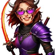 Demon-Horned Warrior sticker