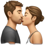 Girl kiss her boyfriend sticker