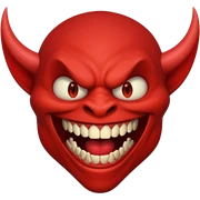 Un démon qui rigole  sticker