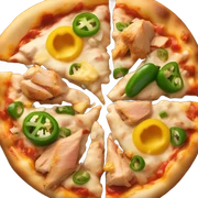 chicken pizza sticker