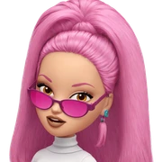 pink-haired girl in sunglasses sticker