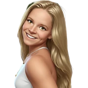 smiling girl in elegant dress sticker