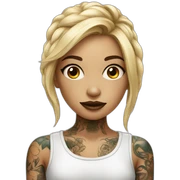 tattoo girl sticker
