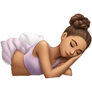 Ariana Grande sleeping sticker