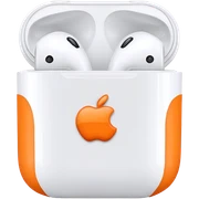 Orange AirPods  sticker