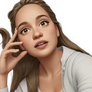 realistic portrait of a girl sticker