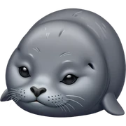 Sleepy seal sticker