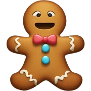 gingerbread man  sticker