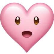 Light pink heart  sticker