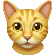 yellow cat sticker