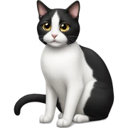 Tuxedo cat sticker