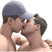 intimate moment between lovers sticker