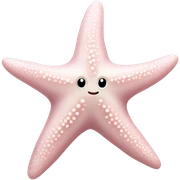 pale pink starfish sticker