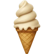beige icecream sticker