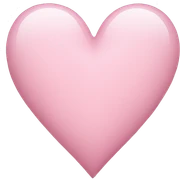 Light pink heart sticker