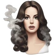 lana del rey smoke sticker