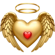 heart with angel wings sticker