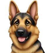 German shepherd sticker