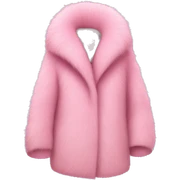 Pink fur coat sticker